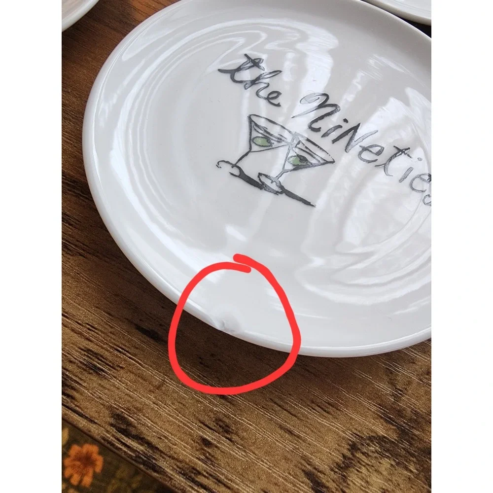 Pottery Barn Millennium Plates Amuse Bouche Appetizers Party Lot of 12 Kitsch 4